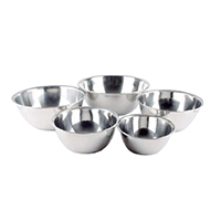 Set of 5 Stainless Steel Mixing Bowl