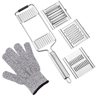 Stainless Steel Flat Grater (3 Changeable Blade)